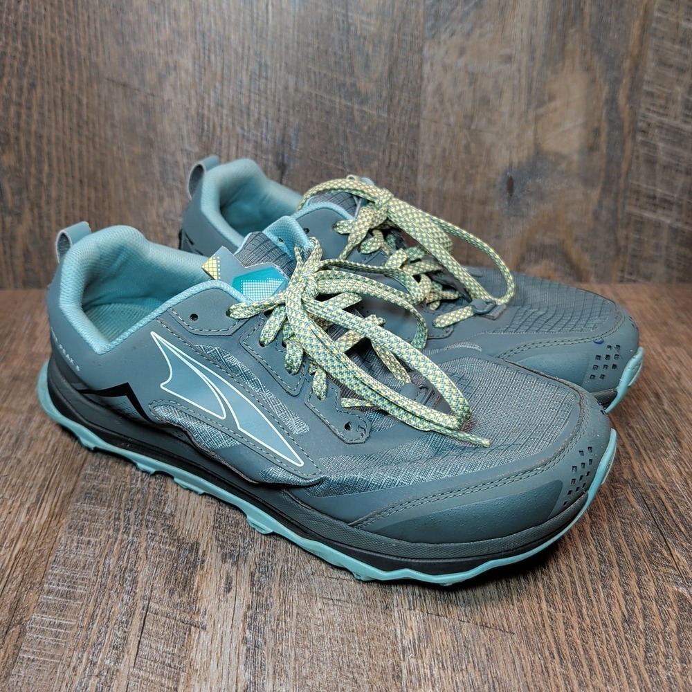 Altra Lone Peak 5 Running Shoes Womens Sz 10 Wide AL0A547W327 Green Trail Hiking